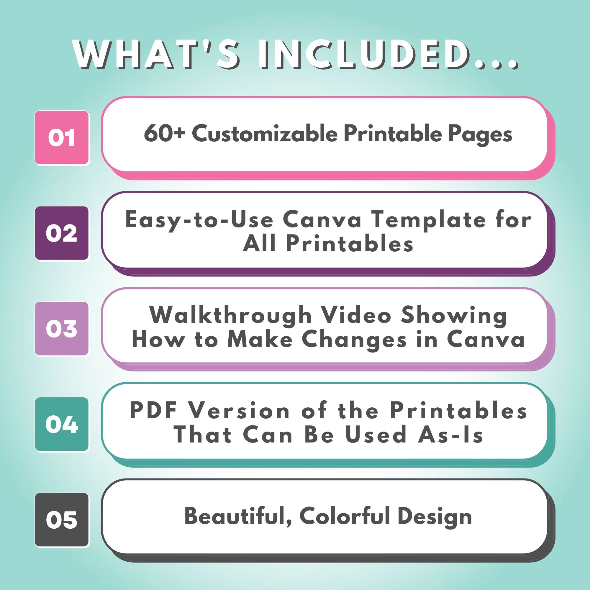 Editable Home Binder Canva Templates
