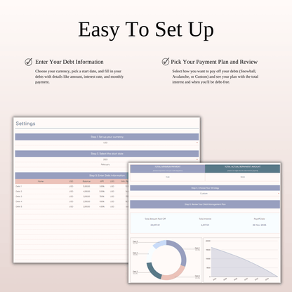 Debt Payoff Tracker Dashboard Template in Excel & Google Sheets