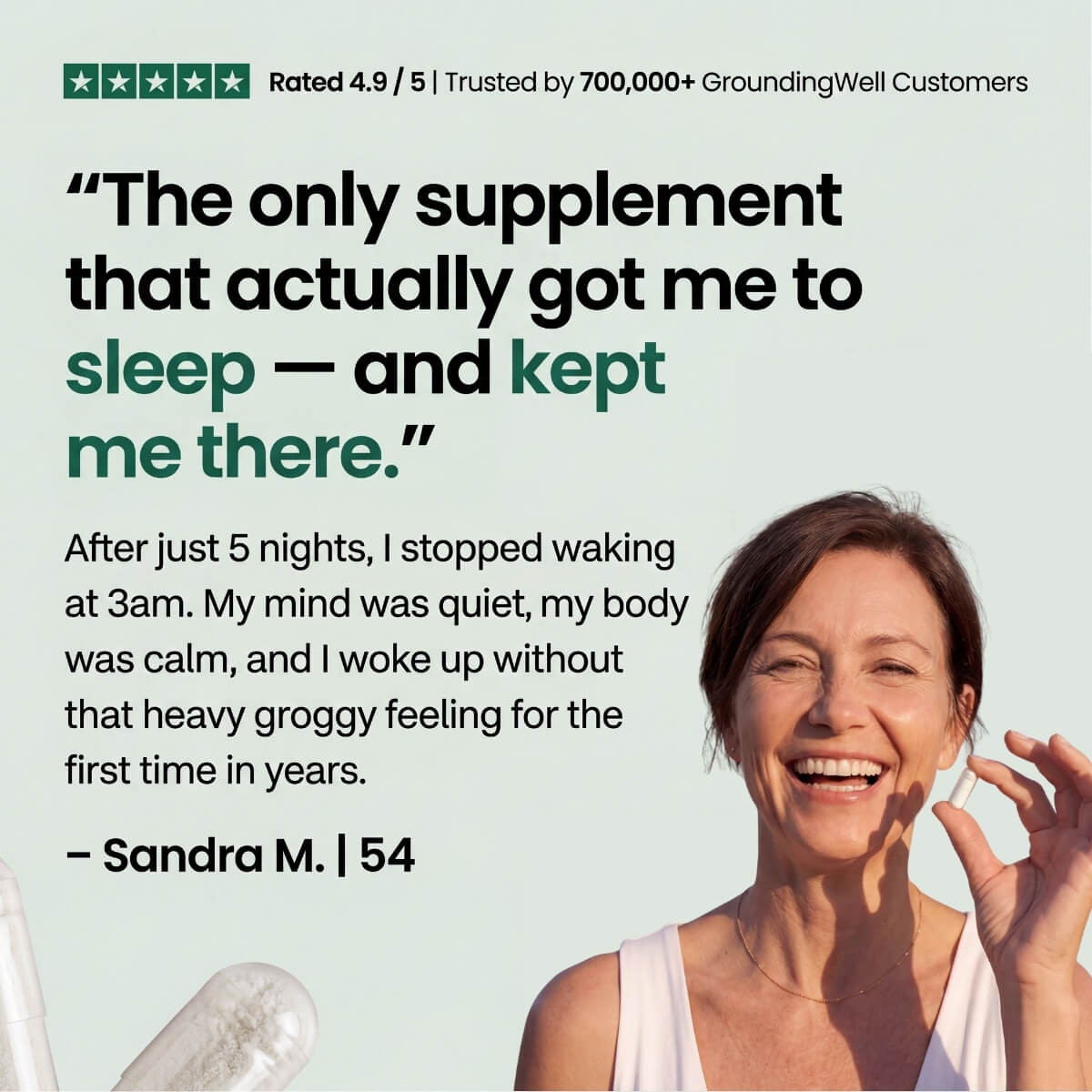 GroundingWell Deep Sleep Glycine