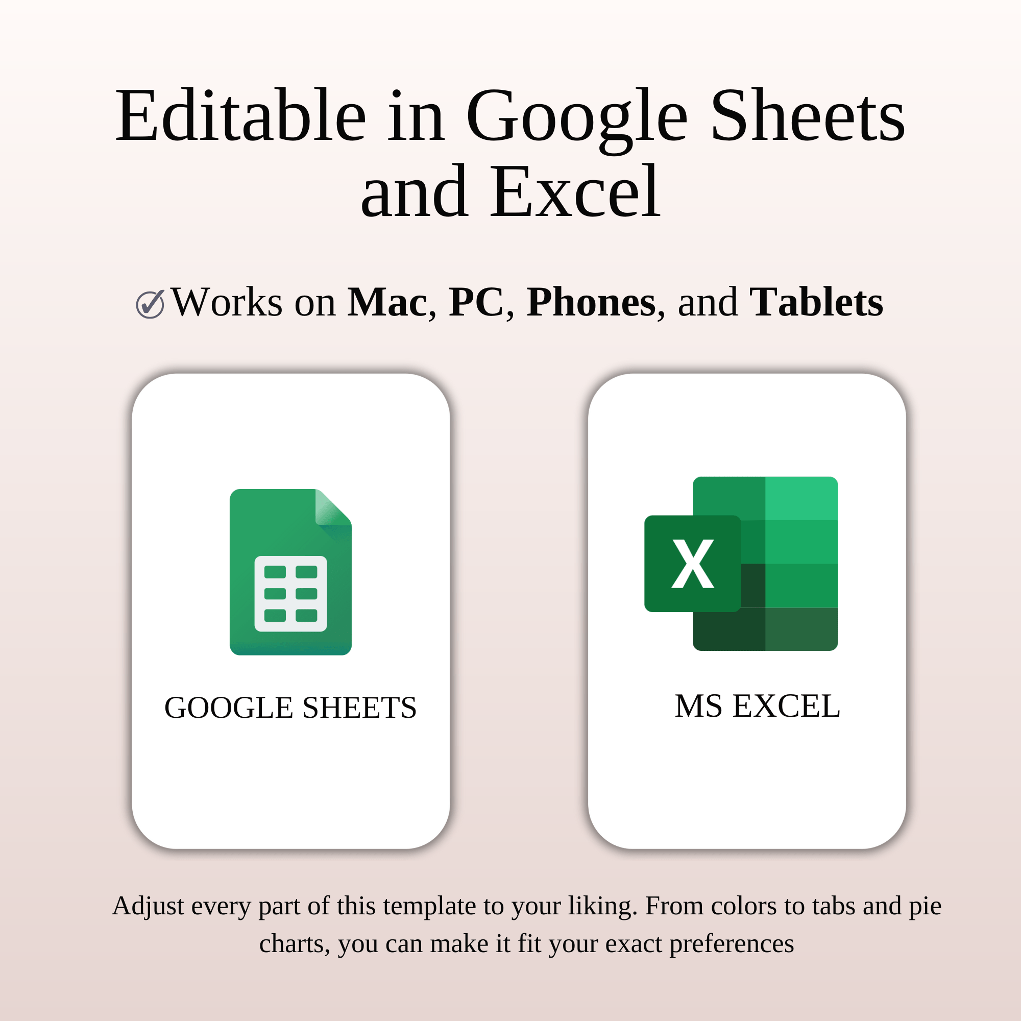 Debt Snowball Tracker Template Excel & Google Sheets (Rainbow Theme)