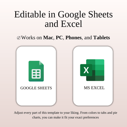 Debt Snowball Tracker Template Excel & Google Sheets (Rainbow Theme)
