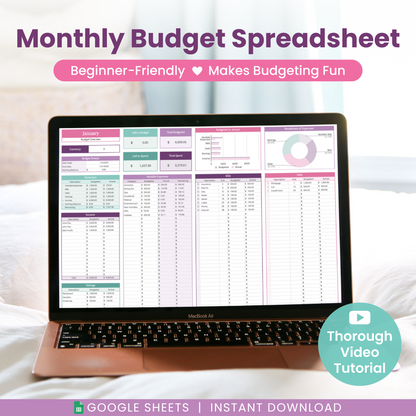 Monthly Budget Spreadsheet