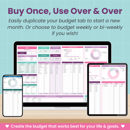 Monthly Budget Spreadsheet