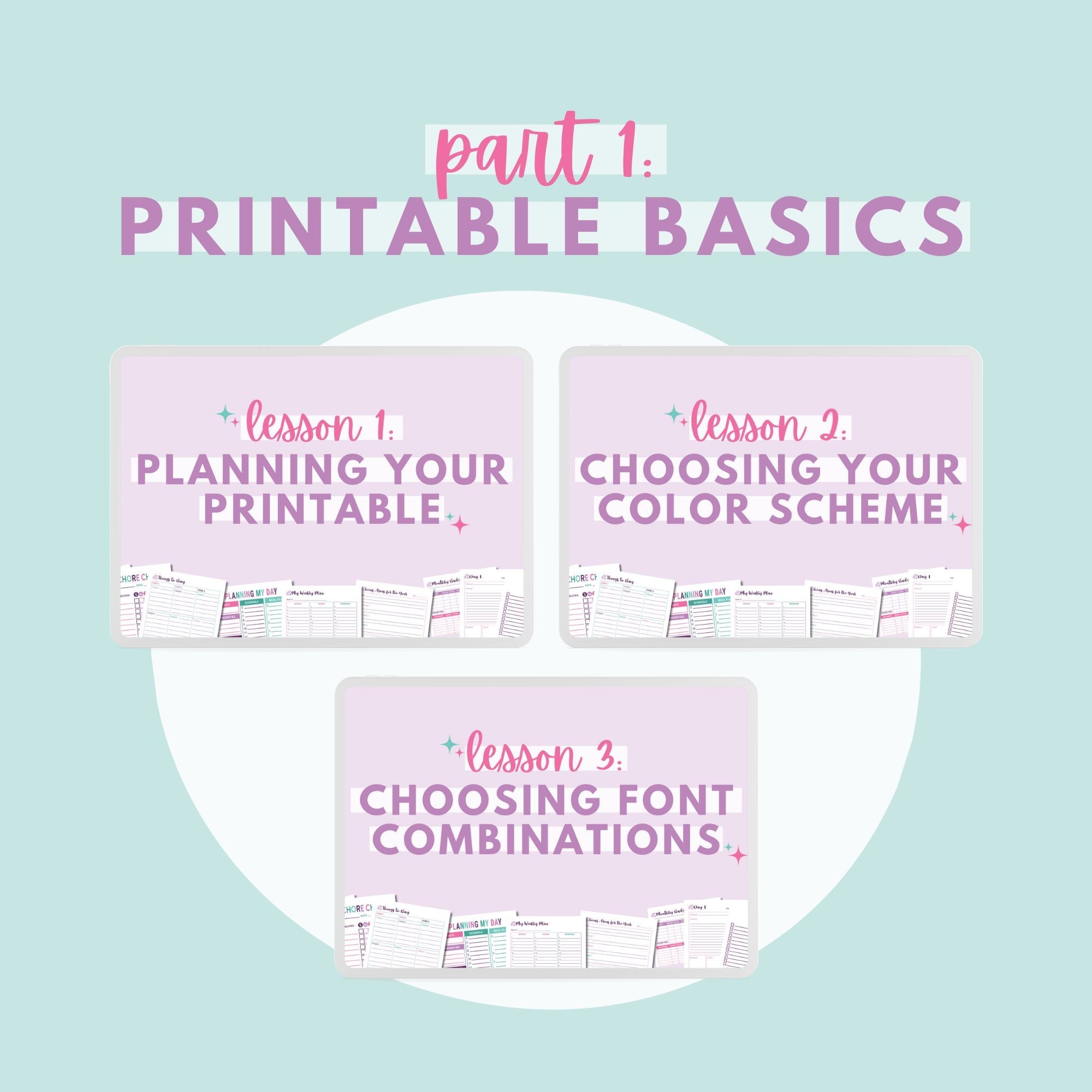 Create Your Own Organizing Printables Class