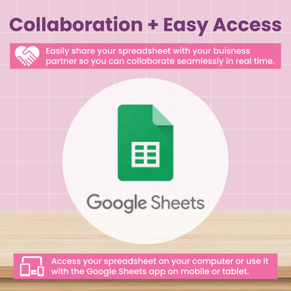 Small Business Bookkeeping Spreadsheet for Google Sheets