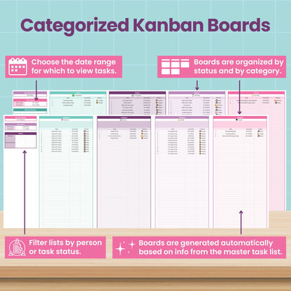 Task Tracker and To-Do List Spreadsheet for Google Sheets