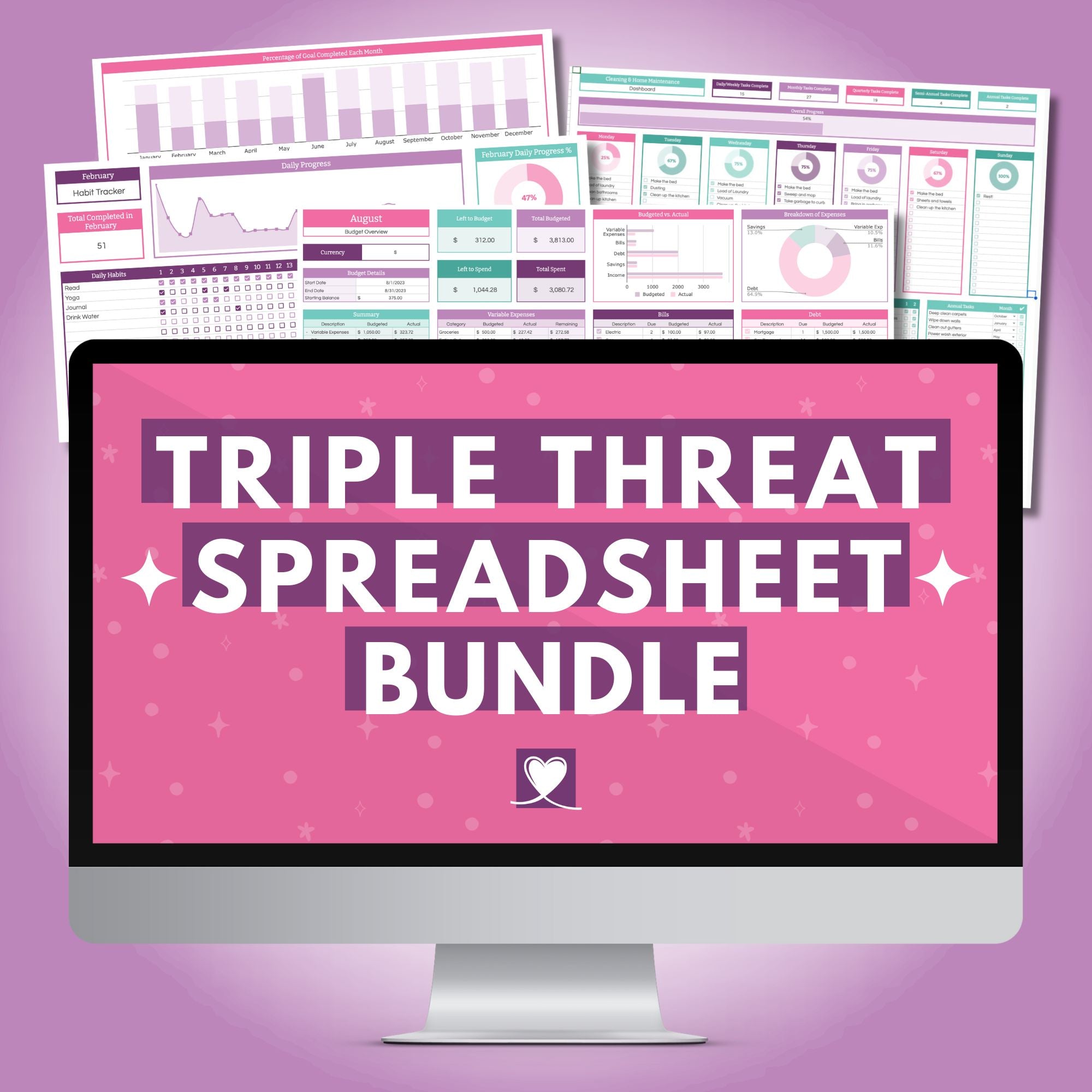 Triple Threat Spreadsheet Bundle
